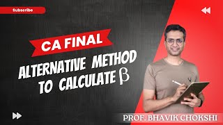 β Calculation  Alternative Method  Bhavik Chokshi [upl. by Neiviv]