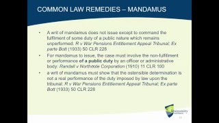 Administrative Law Judicial Review Remedies Lecture [upl. by Amaty]