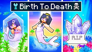 BIRTH To DEATH of the CRYSTAL Mermaid In Minecraft [upl. by Oilasor181]