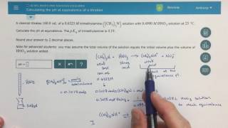 ALEKS  Calculating the pH at Equivalence of a Titration [upl. by Eimiaj]