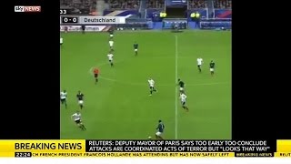 Paris Attack  Explosion Audible From Stade De France [upl. by Germin]