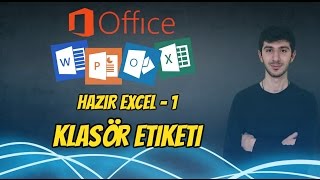 Excel KlasörDosya Etiketi Hazır Tablo Hazır Excell 1 [upl. by Dranek199]