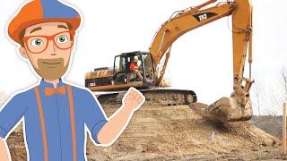 Blippi Learns About Construction Vehicles for Kids  The Excavator Song  Educational Videos [upl. by Akiaki905]