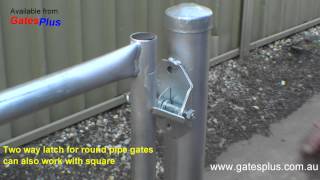 Gate Latch 2 way for round pipe and square [upl. by Folberth]