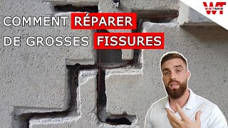 COMMENT RÉPARER DE GROSSES FISSURES [upl. by Dnalro637]