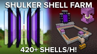 Minecraft Shulker Shell Farm  Easiest Design Full Tutorial [upl. by Kosey821]