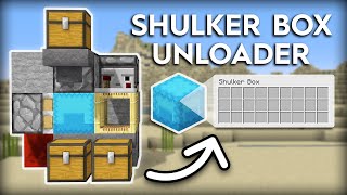 Minecraft Shulker Box Unloader  Compact and Easy Build Tutorial [upl. by Beitris]