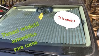 Parasol automático retráctil para coche [upl. by Ilrebmik]