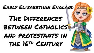 Early Elizabethan England The difference between Catholics and Protestants [upl. by Okun274]