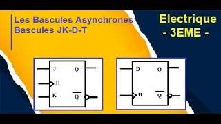 Bascule JK D et T synchrone [upl. by Yblek]