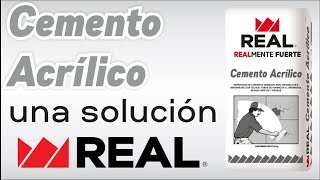 CEMENTO ACRÍLICO UNA SOLUCIÓN REAL [upl. by Salta]