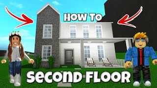 How To Build a Second Floor in Bloxburg Roblox Tutorial [upl. by Devona]