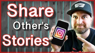 How To Share Another Persons Story On Instagram and posts [upl. by Trevor]