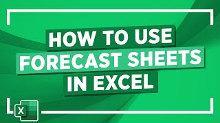 Forecasting in Excel How to use Forecast Sheets in Excel [upl. by Eisseb7]