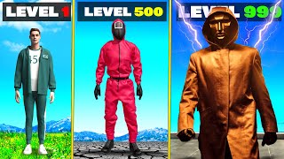 Level 1 SQUID GAME to Level 1000000000 in GTA 5 [upl. by Eerat592]