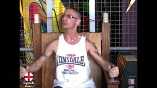 Englishman tries the electric chair FUNNY REACTION [upl. by Sucramal]