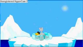 Funbraincom  Penguin Drop Perfect Score [upl. by Nairrot551]