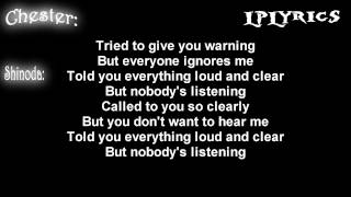 Linkin Park  Nobodys Listening Lyrics on screen HD [upl. by Yelknirb]