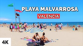 Valencia Malvarrosa Beach Summer 2021 Spain [upl. by Ddahc481]