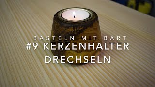 Kerzenhalter drechseln Schritt für Schritt  Anfänger geeignet 9 [upl. by Aden]