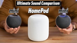 HomePod Minis vs HomePod  Ultimate Sound Comparison [upl. by Sams793]