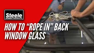 How To RopeIn Back Window Glass Gasket [upl. by Judye]