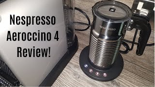 Nespresso Aeroccino 4 Milk Frother Review  Worth upgrading from the Aeroccino 3 [upl. by Braynard]