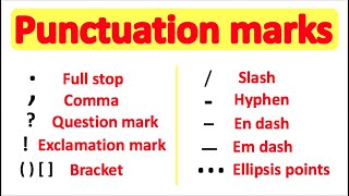 PUNCTUATION 📚  English Grammar  How to use punctuation correctly [upl. by Indnahc]