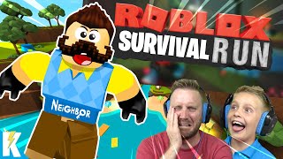 Hello Neighbor in ROBLOX Survival Run  KCity GAMING [upl. by Leiser]