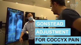 Coccyx Tailbone Pain Relief with Adjustment from GONSTEAD CHIROPRACTOR [upl. by Alegnasor]