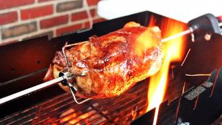 How To Rotisserie On Different Barbecues  Spit Roast Basics Video [upl. by Antonietta]