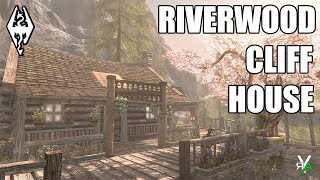 Xbox Skyrim SE RIVERWOOD CLIFF HOUSE Mod Showcase [upl. by Arleta]