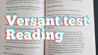 Versant Practice  Part A Reading [upl. by Dodie]