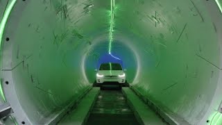 Elon Musks hyperloop tunnel unveiled [upl. by Rozelle875]