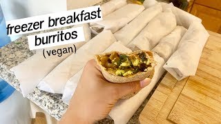 Meal Prep Vegan Freezer Breakfast Burritos [upl. by Joshua423]