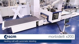 SCM Morbidelli x200  Nesting CNC Machining Centre [upl. by Biddy382]