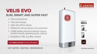 Velis Evo  Product Overview  Ariston UK [upl. by Earb631]