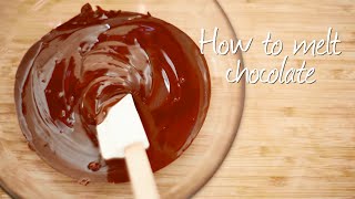 How to melt chocolate [upl. by Asta]