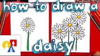 How To Draw A Daisy Flower [upl. by Emmons]