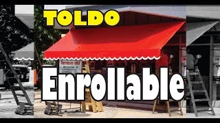 Como hacer un toldo enrollable  Tapasol  PASO A PASO [upl. by Josi738]