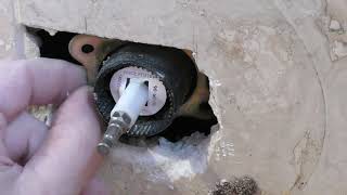 repair leaky shower diverter valve replacement [upl. by Anilocin]