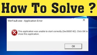 How To Fix WerFaultexe Application Error In Windows 7810 [upl. by Aihtnamas]