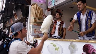 Turkish Ice Cream Tricks in Istanbul [upl. by Caputo]