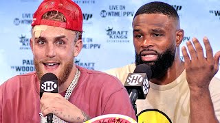 HIGHLIGHTS  JAKE PAUL VS TYRON WOODLEY 2 POSTFIGHT PRESS CONFERENCE [upl. by Divadnahtanoj]