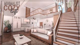 BLOXBURG Minimalist Cozy Loft  house build 🪴 [upl. by Gillead]