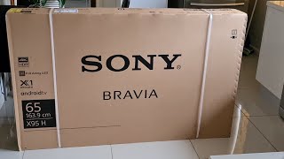 Sony X950H 4K Ultra HD TV with Android  Unboxing BRAVIA [upl. by Donaugh844]