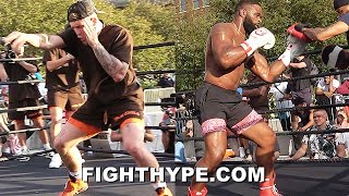 HIGHLIGHTS  JAKE PAUL VS TYRON WOODLEY MEDIA WORKOUT [upl. by Ruperto]