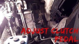 How To  Adjust Clutch Pedal  FRS86BRZ [upl. by Eelak]