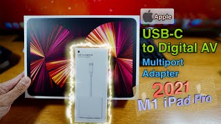 For M1 M2 amp M4 iPad Pro Apple USBC Digital AV Multiport Adapter [upl. by Schoening473]