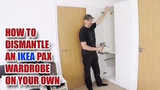 How to Dismantle an IKEA Pax Wardrobe by yourself [upl. by Acirtal]